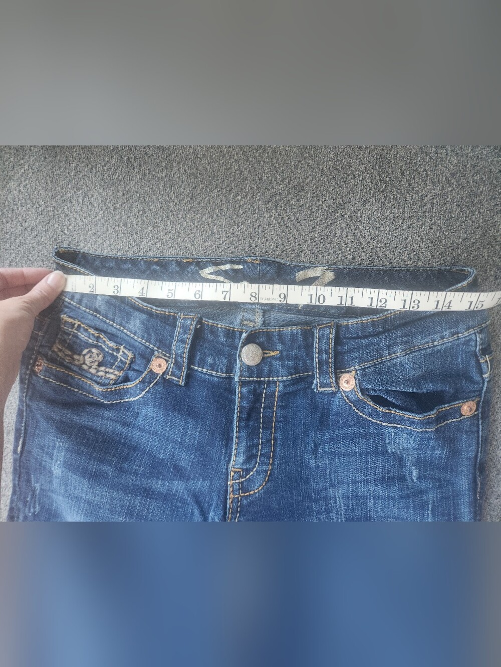 Seven‎ 7 Flare Jeans Sz8 - Picture 6 of 8